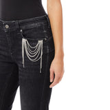 Jeans donna skinny con charm
