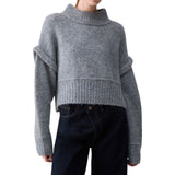 Maglia donna in lana e alpaca
