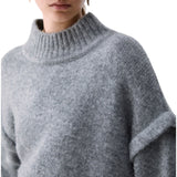 Maglia donna in lana e alpaca