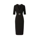 Abito donna aderente con cintura Love Birds