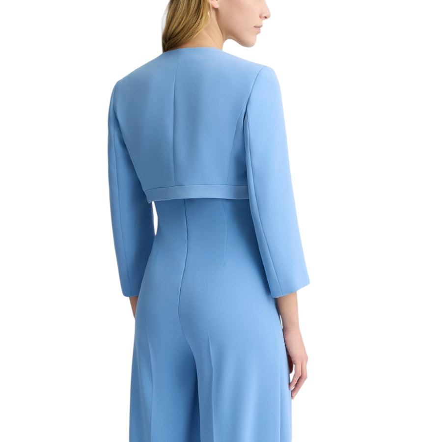 Giacca donna cropped in envers satin