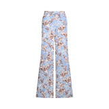 Pantaloni donna palazzo in popeline