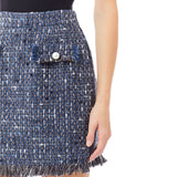 Minigonna donna in twill