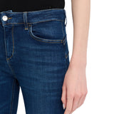 Jeans donna skinny con risvolto