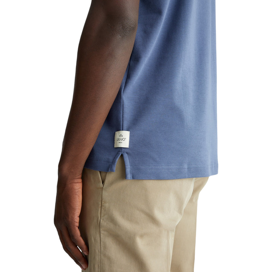 T-shirt uomo blu regular fit