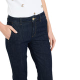 Jeans donna bootcut a vita alta