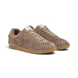 Sneakers donna in suede con frange