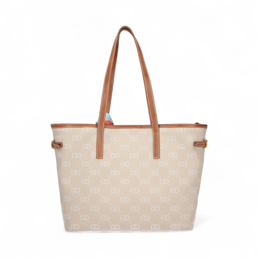 Borsa donna a spalla con logo e foulard