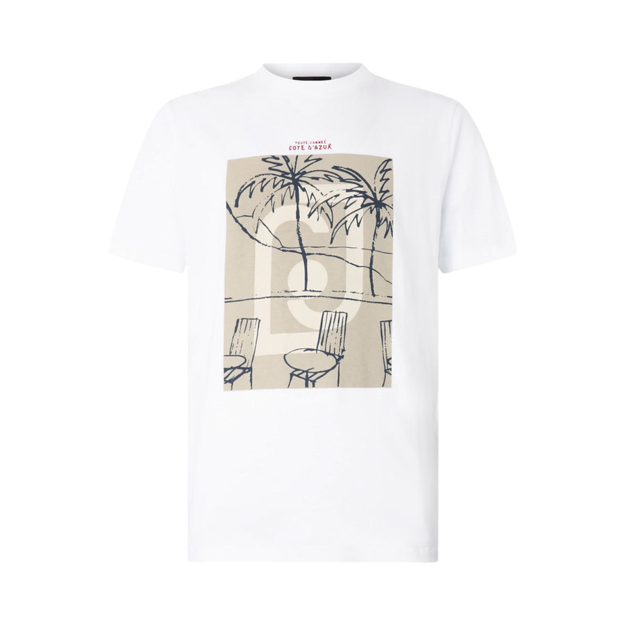 T-shirt bianca con stampa
