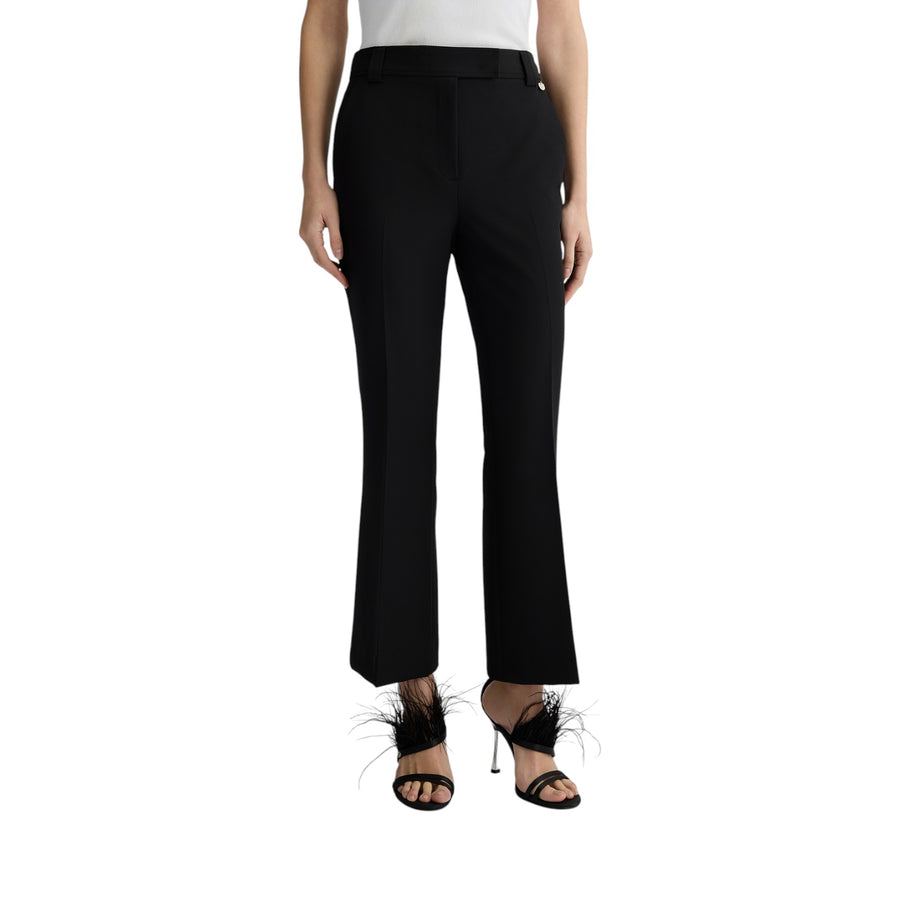 Pantaloni donna neri cropped