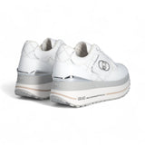 Sneakers donna maxi wonder in pelle bianca