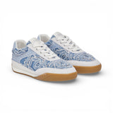 Sneakers donna in denim con pietre gioiello