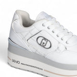 Sneakers donna maxi wonder in pelle bianca