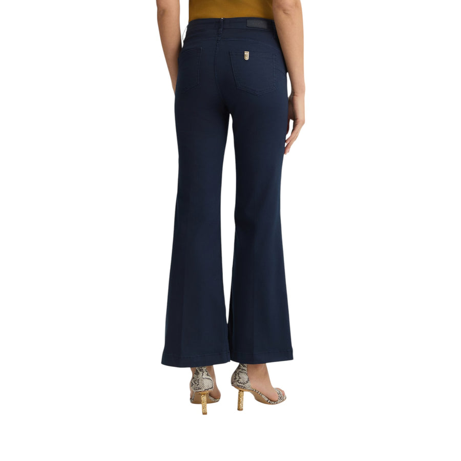 Pantaloni donna flare con bottoni