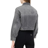 Giacca donna in denim con strass