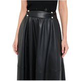 Gonna donna in tessuto spalmato