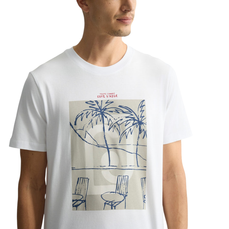 T-shirt bianca con stampa