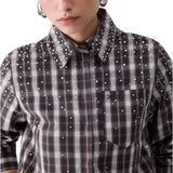 Camicia donna in tessuto check
