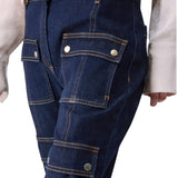 Jeans donna flare con tasche