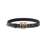 Cintura donna camouflage con fibbia Love Birds gioiello 3 cm