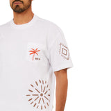 T-shirt uomo con stampa e taschino