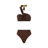 Costume donna due pezzi con dettaglio gioiello