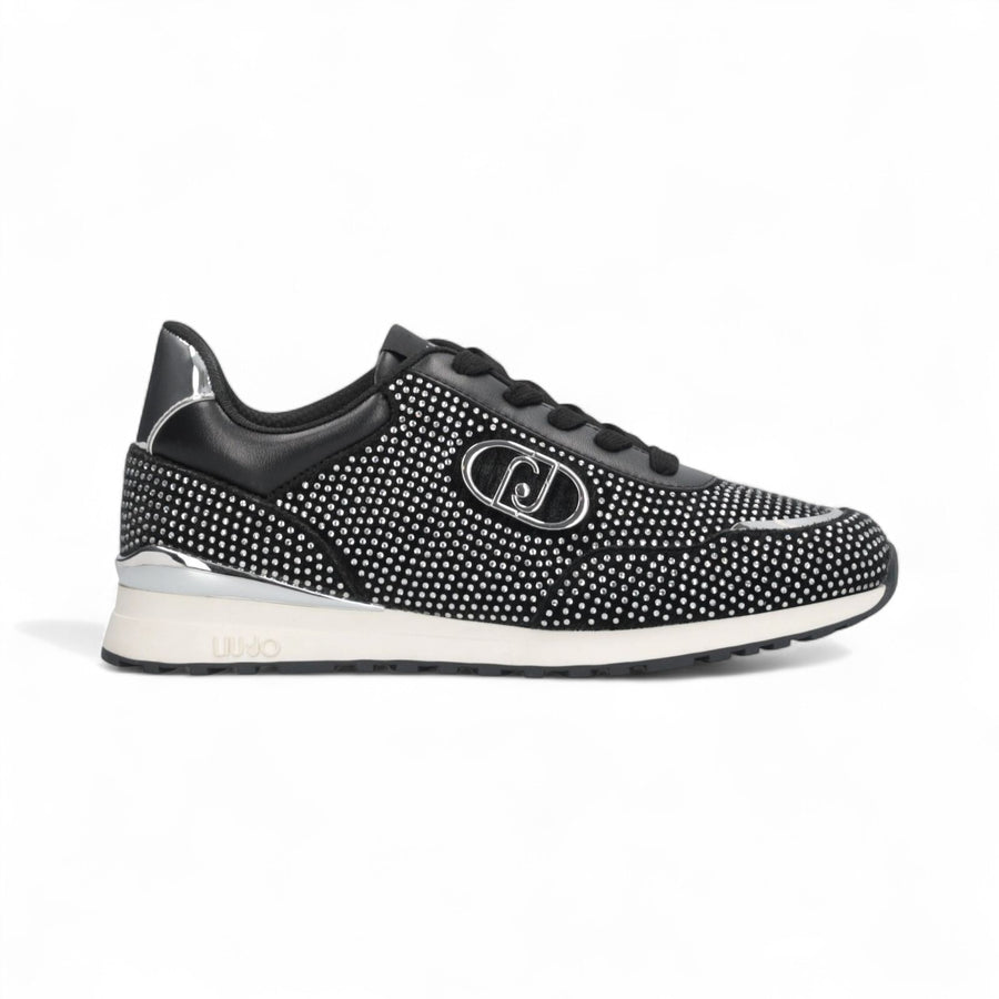 Sneakers donna maxi wonder con strass