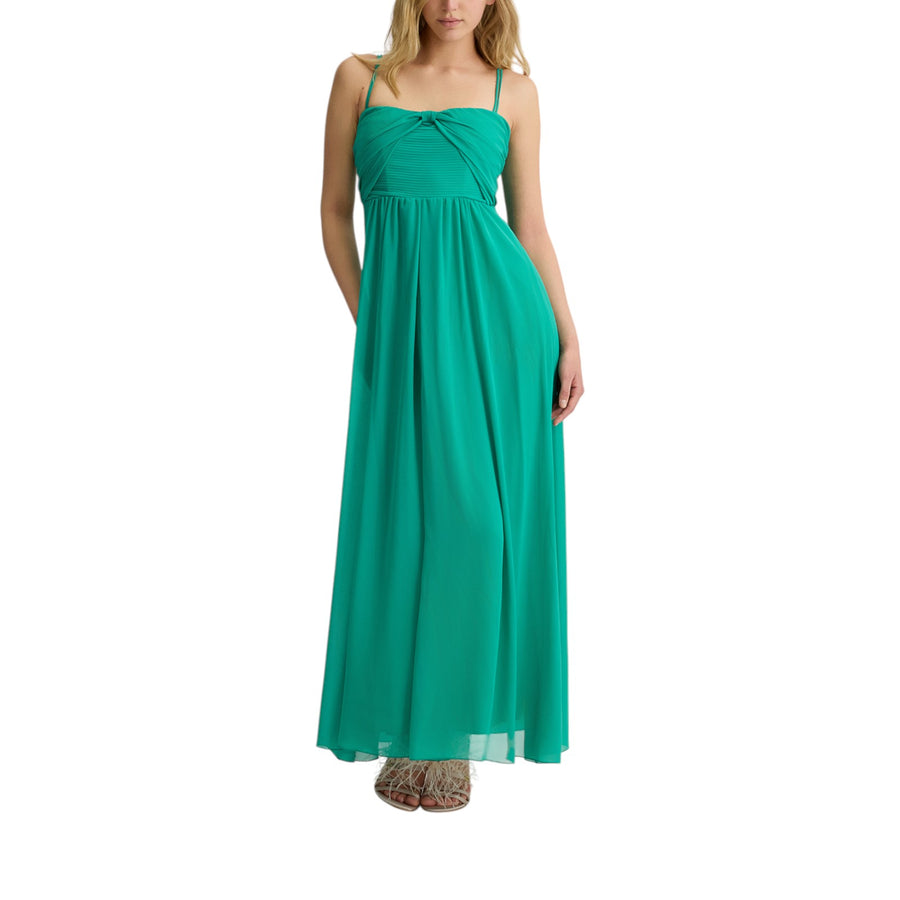 Abito donna lungo elegante con drappeggio