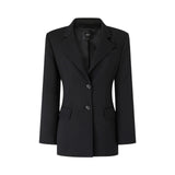 Blazer donna gessato con cinturino
