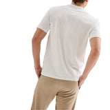 T-shirt Uomo Girocollo Piquet Bianca QB24