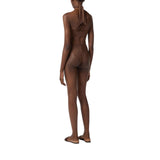 Costume donna due pezzi con dettaglio gioiello