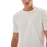 T-shirt Uomo Girocollo Piquet Bianca QB24