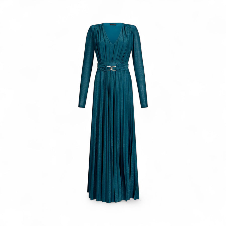 Abito donna lungo elegante plissé