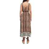 Abito donna con stampa animalier