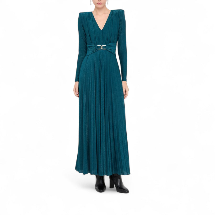 Abito donna lungo elegante plissé