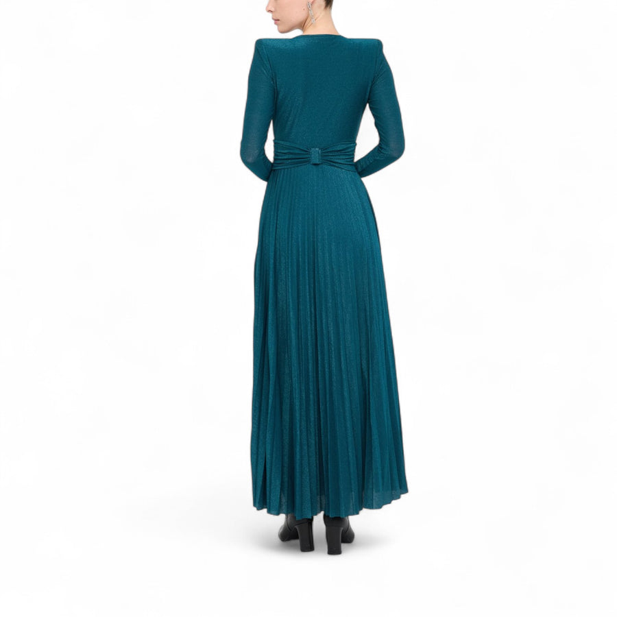Abito donna lungo elegante plissé
