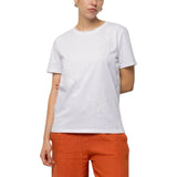 T-shirt donna over con ricamo palme