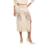Gonna donna pencil in pizzo