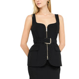 Gilet  donna con zip