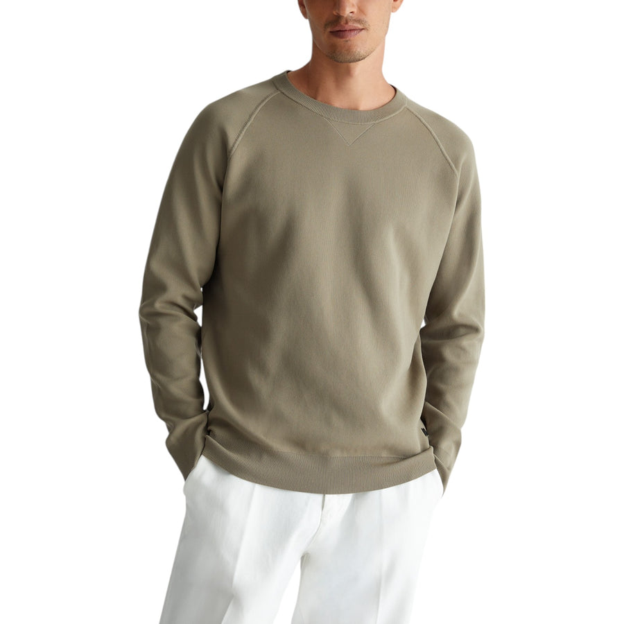 Felpa in cotone stretch uomo