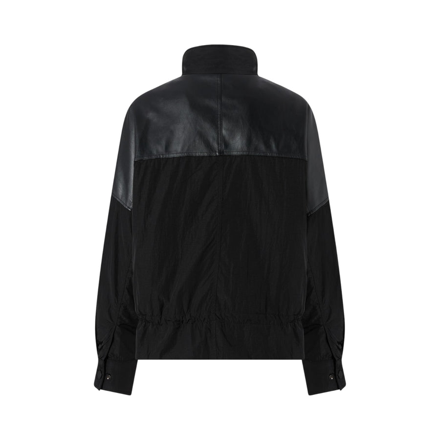 Giacca donna nera con coulisse regolabile