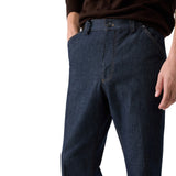 Jeans uomo straight in misto lana