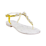 Sandali donna infradito spina di pesce rafia tahuata silver