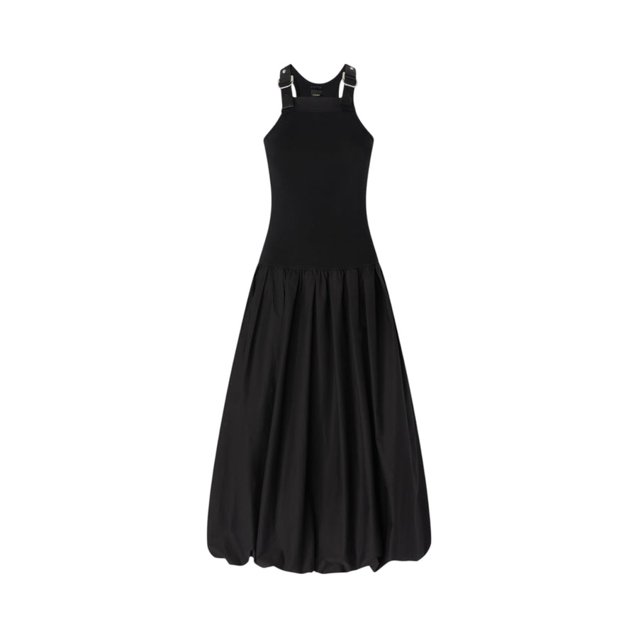 Vestito donna midi gonna a palloncino