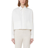 Camicia donna boxy in cotone pesante