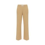 Pantaloni donna in viscosa con bande lucide