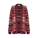 Cardigan donna oversize iconic jacquard