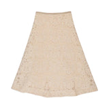 Gonna donna wide fit in pizzo macramè