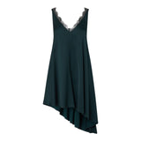 Abito donna asimmetrico in raso