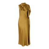 Abito Donna lungo monospalla in satin